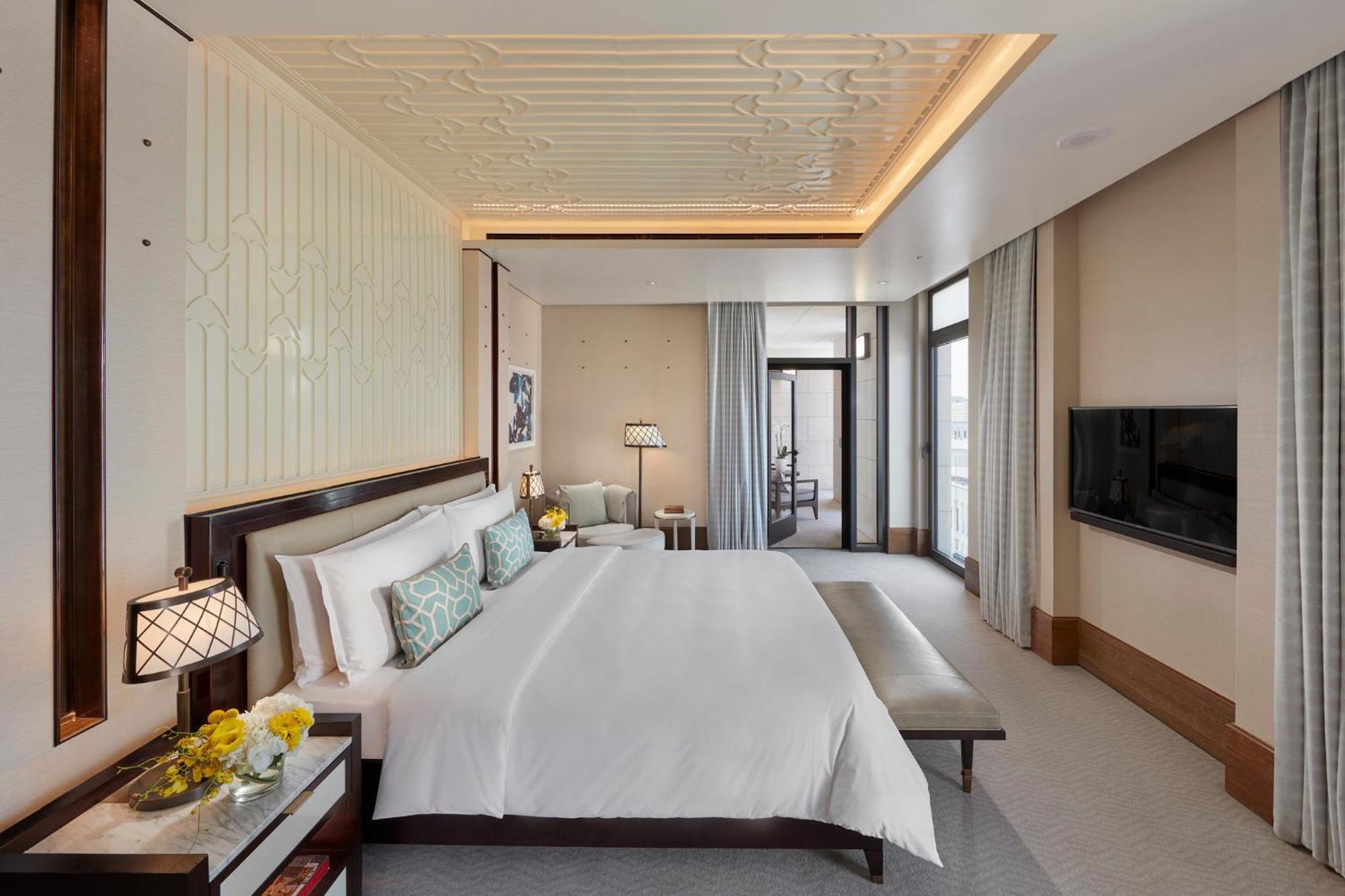 Hotel Mandarin Oriental, Ad Dawhah Esterno foto A bedroom at the hotel