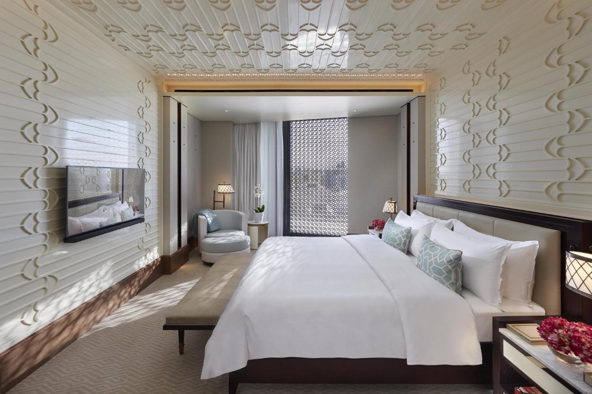 Hotel Mandarin Oriental, Ad Dawhah Esterno foto A bedroom at the hotel