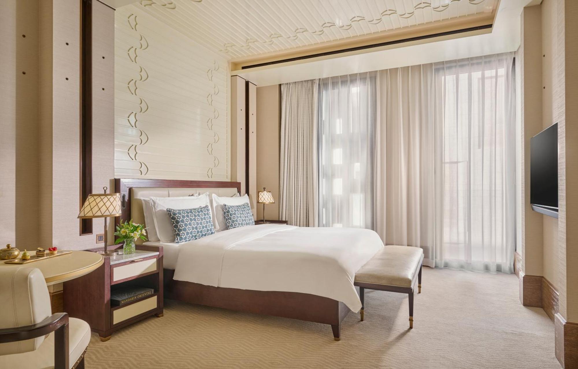Hotel Mandarin Oriental, Ad Dawhah Esterno foto A bedroom at the hotel