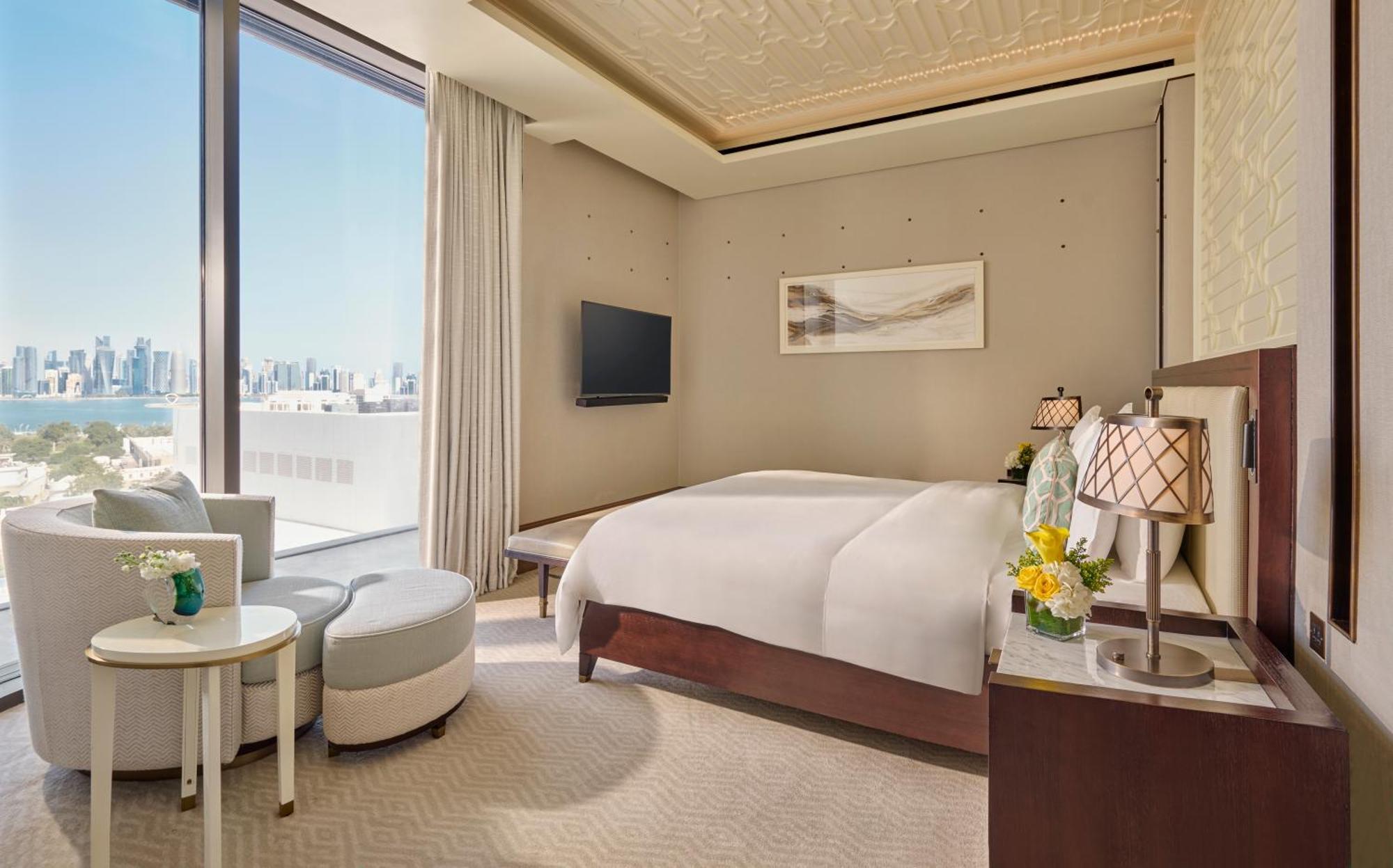 Hotel Mandarin Oriental, Ad Dawhah Esterno foto A bedroom at the hotel