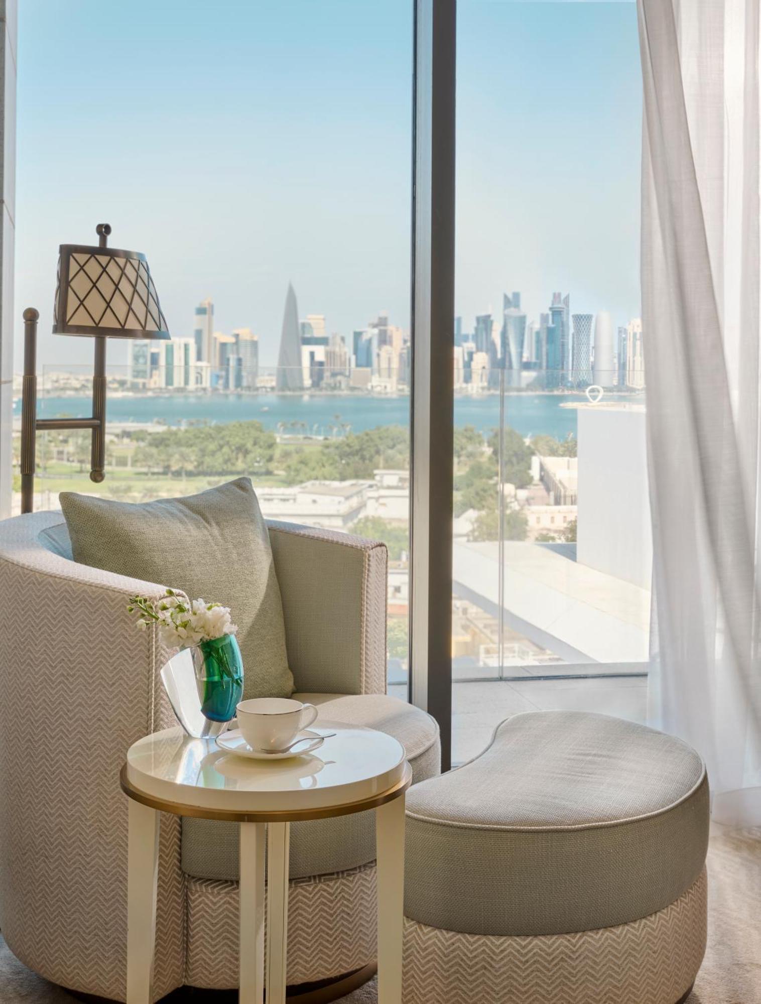 Hotel Mandarin Oriental, Ad Dawhah Esterno foto View from a suite
